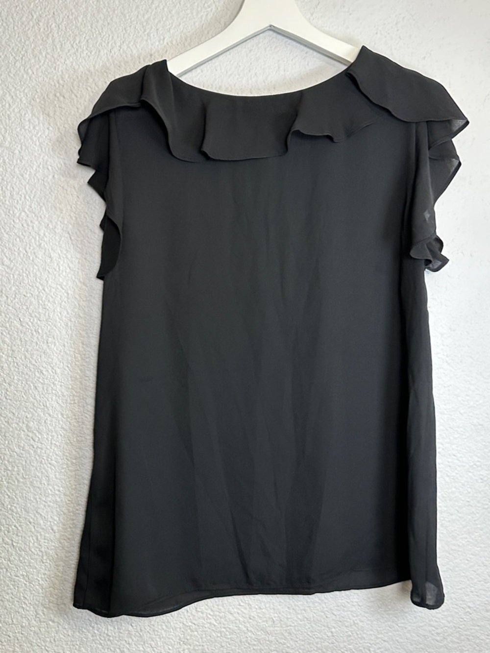 Lot of 2 Worthington Sheer Tops Women’s Large Bundle Black Polka dot - Picture 4 of 11